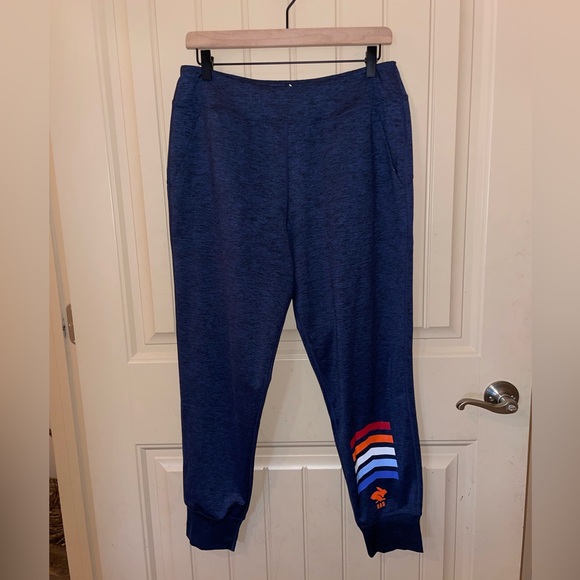 LG Pants - Rabbit Running Pants Womens Large Blue Jogalongs Joggers Yoga Leggings Workout